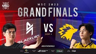 FIL MSC 2023 GRAND FINALS  BLCK vs ONIC Game 4 [upl. by Connett]