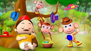 Topiwala Aur Bandar 3D Animated Hindi Moral Stories for Kids  टोपीवाला और बंदर हिन्दी कहानी Tales [upl. by Annagroeg98]