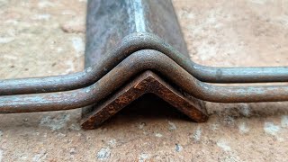 Simple ideas To Bending Round Bar With Angle iron  Awesome Tricks For Bending Metal Bar [upl. by Attehcram]