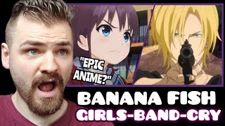 First Time REACTING TO GIRLS BAND CRY x Banana Fish amp MORE  Openings amp Endings  ANIME REACTION [upl. by Nostrebor]