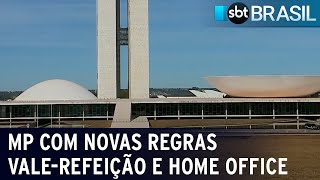 Câmara aprova MP com novas regras para auxílioalimentação e home office  SBT Brasil 030822 [upl. by Ahsakal155]