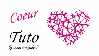 DIY SaintValentin Carte Cœur en Laine [upl. by Lednahc]