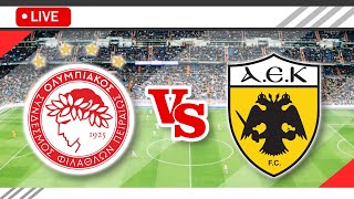 🔴Olympiakos Piraeus vs AEK Athens LIVE Match Score Streaming Full HD  Greek Super League 2024 [upl. by Haldeman74]