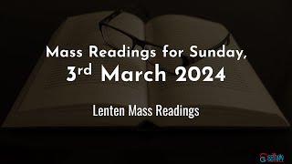 Catholic Mass Readings in English  March 3 2024  Lenten Mass Readings [upl. by Algie]