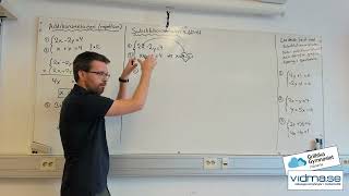 Matematik 2 LÖSA EKVATIONSSYSTEM MED SUBSTITUTIONSMETODEN samt repetition av additionsmetoden [upl. by Ioves678]