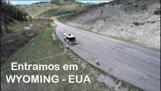 RODANDO SAIMOS DE IDAHO E ENTRAMOS EM WYOMING NOS EUA  MONTANHAS RIOS E FLORESTAS NORTE AMERICANA [upl. by Eizle]