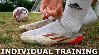 Full Individual Training Session For Footballers  Improve Your Technical Ability [upl. by Nnel]