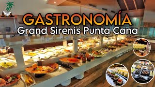 Restaurante Buffet Grand Sirenis Resort Punta Cana 2023 [upl. by Narbig]