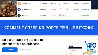 Comment créer une adresse porte feuille Bitcoin sur la blockchain [upl. by Eilrak]