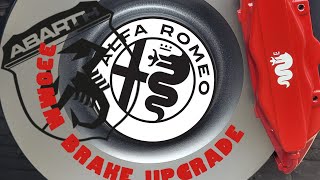 The cheapest 330mm big brake upgrade kit for Alfa Romeo MiTo amp Abarth 500 595 695 Punto [upl. by Clement]