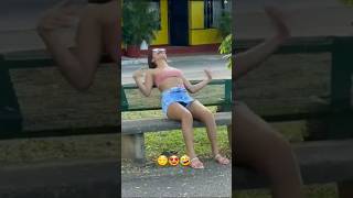 electric shock prank girl😁😅🤣ytshots viralvideo youtubeshorts [upl. by Gewirtz270]