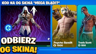 KODY NA OG SKINA ZA 250 ZŁ DLA KAŻDEGO SZYBKO MEGA BŁĄD w Fortnite [upl. by Twelve11]