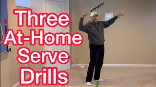 3 AtHome Serve Drills For Fast Improvement Tennis Technique Explained [upl. by Babcock]