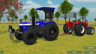 Sonalika Vs Massey Tug Of War  Sonalika Di35 Massey Ferguson 9500  Modified Tractor  Mobile Games [upl. by Tahpos211]