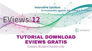 TUTORIAL DOWNLOAD EVIEWS  EVIEWS STUDENT VERSION LITE [upl. by Charry]