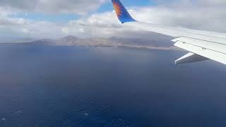 737800 Landing at Arrecife Airport Lanzarote January 2023 [upl. by Colombi399]