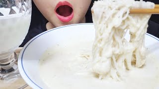 ASMR bean noodles 白い素麺 시원한 콩국수 먹방 コングクス🍜 eating sounds mukbang [upl. by Eleik104]