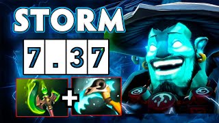 New Storm Spirit Parasma  Scythe of Vyse Builds 36Kills 1000GPM in 737 Patch🔥 [upl. by Markland]