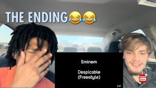 THE ENDING 😂😭 Eminem  Despicable Freestyle  REACTION [upl. by Macdougall]