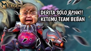 DERITA SOLO RANK KETEMU DUA MAGE  JONSON FEED🗿 HYPER BANE BEST BUILD BANE 2024  MLBB [upl. by Lunnete]