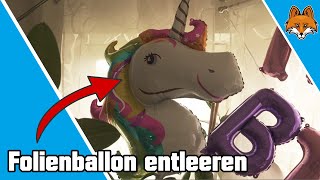 Folienballon entleeren  einfache Anleitung 🎈 [upl. by Acimehs]