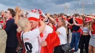 Denmark vs Wales 40 highlights Euro 2020  Fans reaction [upl. by Aremat]