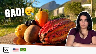 Eating Brazilian Fruits [upl. by Eardnaed]