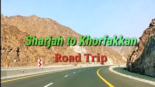 Sharjah to Khorfakkan Road TripLongest Tunnel in the Middle EastUAE Road Trip [upl. by Casper]