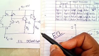 ECL Emitter Coupled Logic Digital Electronics in hindi  What is ECL in DE  Lec56 [upl. by Ssilem826]