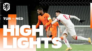 Highlights Turkije  Nederland 24032021 WKkwalificatie [upl. by Lemhar]