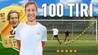 🎯⚽️ 100 TIRI CHALLENGE MASSIMO AMBROSINI ex MILAN  Quanti Goal Segnerà su 100 tiri [upl. by Inaniel826]