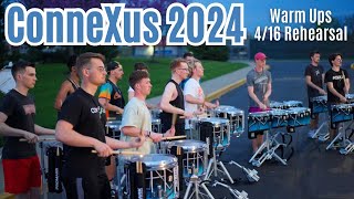 ConneXus 2024 Warm Ups  WGI Finals Week Rehearsal [upl. by Meekahs]