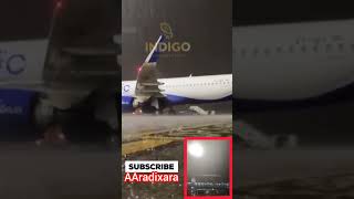 IndiGo flight cancelled due to flooded runway [upl. by Delp]