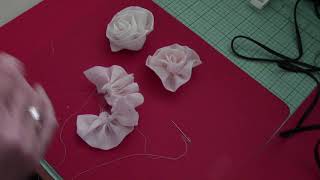 quotTutorialquotMaking Fabric Roses [upl. by Candie22]