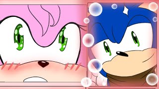 After Work Kiss  Sonamy Comic Dub [upl. by Lipfert]