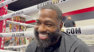 ADRIEN BRONER MEDIA DAY AHEAD OF BLAIR COBBS SHOWDOWN  CAMP WGERVONTA DAVIS  REFLECTION ON CAREER [upl. by Aohsoj683]