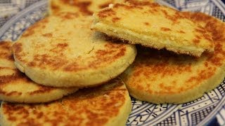 Harcha  Moroccan Semolina Bread Recipe  CookingWithAlia  Episode 310 [upl. by Niai]