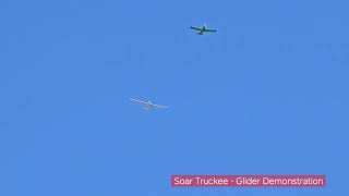 Thrilling Glider Demonstration by Soar Truckee  Truckee Tahoe Air Show Highlights [upl. by Brottman]