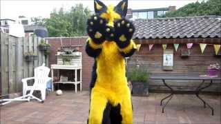 Fursuit Unboxing AikoBlake Suit by Tsebresos [upl. by Diarmid]