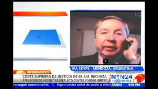 Expdte del Banco Hipotecario Nacional de Argentina analiza sobre el fallo de quotfondos buitrequot [upl. by Roselani]