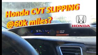 Honda CVT SLIPPING 60k miles Repair  TPMS Calibration [upl. by Notirb]