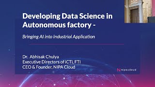 Developing Data Science in Autonomous Factory  Bringing Al into Industrial Application  NIPA Cloud [upl. by Adeirf]