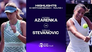 Victoria Azarenka vs Natalija Stevanovic  2023 sHertogenbosch Round 1  WTA Match Highlights [upl. by Tirrell]