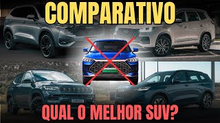 BYD SONG PLUS HAVAL H6 TIGGO 8 PRO OU COMPASS HÍBRIDO QUAL é o MELHOR híbrido plugin [upl. by Reeta]