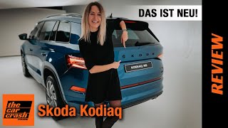 Skoda Kodiaq 2021 Das ist NEU am Facelift 💙 Review  Test  Sitzprobe  Motoren  Preis  RS [upl. by Atteselrahc]