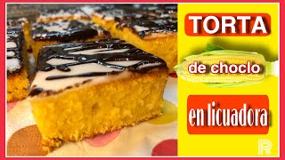 📌Con 1 LATA de CHOCLO en LICUADORA hacemosTORTA de CHOCLO  Receta FACIL [upl. by Goren]