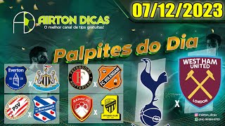 PALPITES DE FUTEBOL HOJE QUINTA FEIRA DIA 07 DE DEZEMBRO 2023  BILHETE PRONTO [upl. by Hcir]