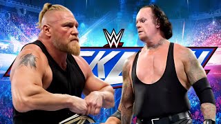 WWE Network The Undertaker returns to confront Brock Lesnar WWE Battleground 2015 [upl. by Ettennad]