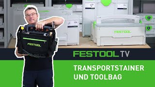 Transportsystainer und ToolBag Festool TV Folge 269 [upl. by Lorak]