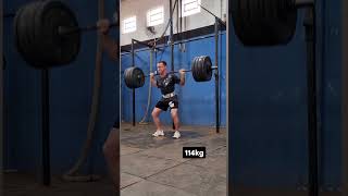 5x back squat 114kg musica remix music dj rap motivation squatclean [upl. by Nwahsear]